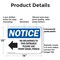 Signmission No Deliveries To This Entrance, 14 in W x Rectangle, Plastic OS-2PACK-NS-P-1014-L-14475 - alternate 2